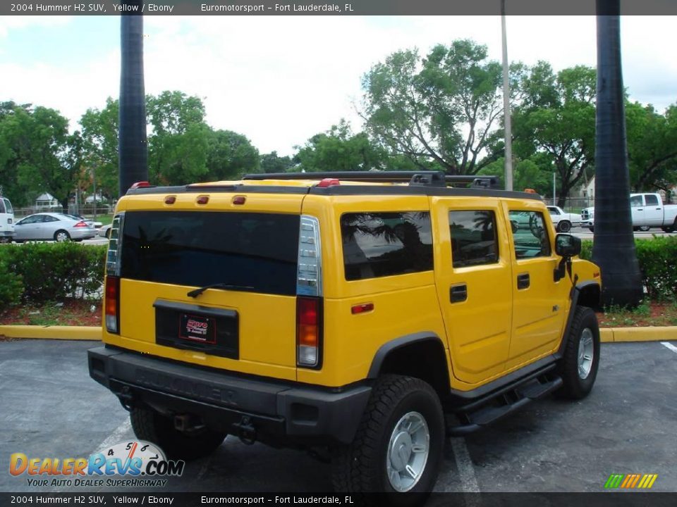 2004 Hummer H2 SUV Yellow / Ebony Photo #9