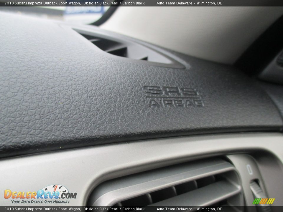 2010 Subaru Impreza Outback Sport Wagon Obsidian Black Pearl / Carbon Black Photo #34