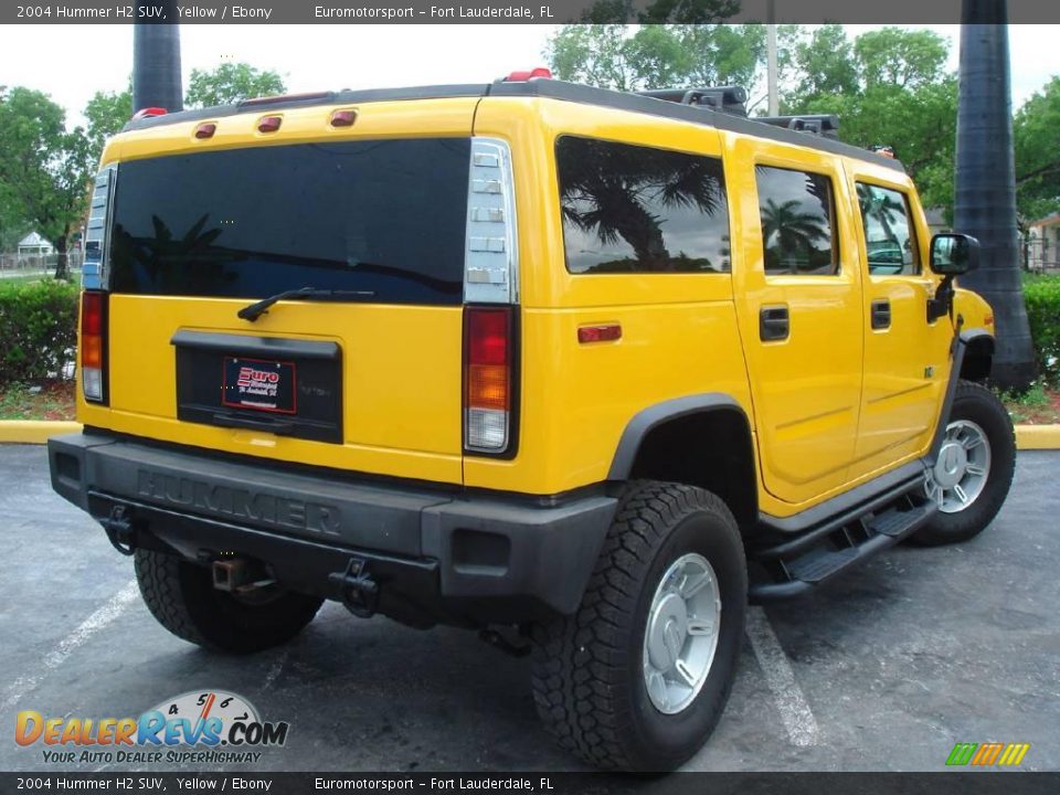 2004 Hummer H2 SUV Yellow / Ebony Photo #13