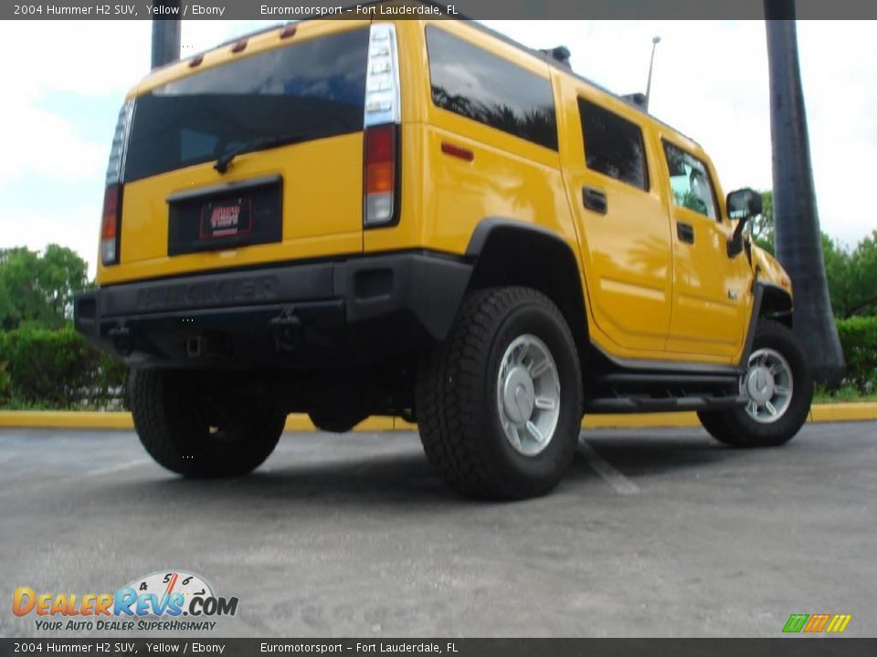 2004 Hummer H2 SUV Yellow / Ebony Photo #14