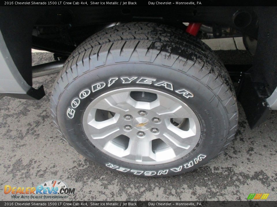 2016 Chevrolet Silverado 1500 LT Crew Cab 4x4 Silver Ice Metallic / Jet Black Photo #3
