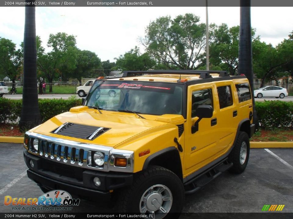 2004 Hummer H2 SUV Yellow / Ebony Photo #15