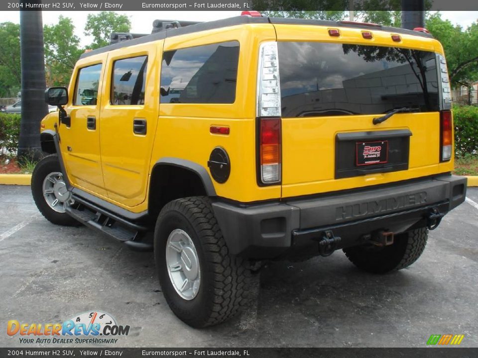 2004 Hummer H2 SUV Yellow / Ebony Photo #16