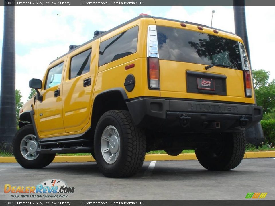 2004 Hummer H2 SUV Yellow / Ebony Photo #17