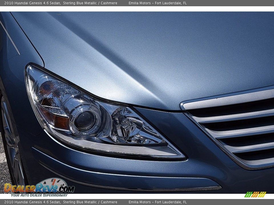 2010 Hyundai Genesis 4.6 Sedan Sterling Blue Metallic / Cashmere Photo #7