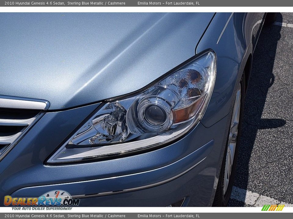 2010 Hyundai Genesis 4.6 Sedan Sterling Blue Metallic / Cashmere Photo #8