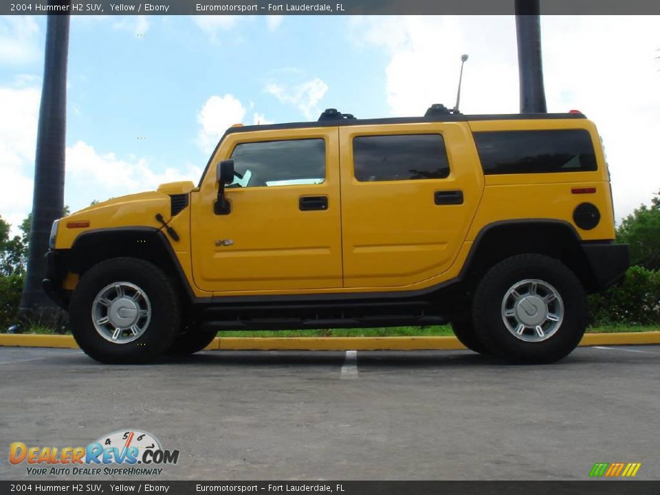 2004 Hummer H2 SUV Yellow / Ebony Photo #18