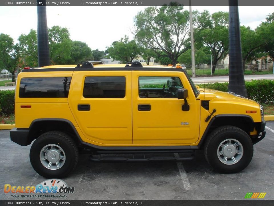 2004 Hummer H2 SUV Yellow / Ebony Photo #19