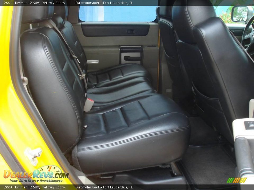 2004 Hummer H2 SUV Yellow / Ebony Photo #28