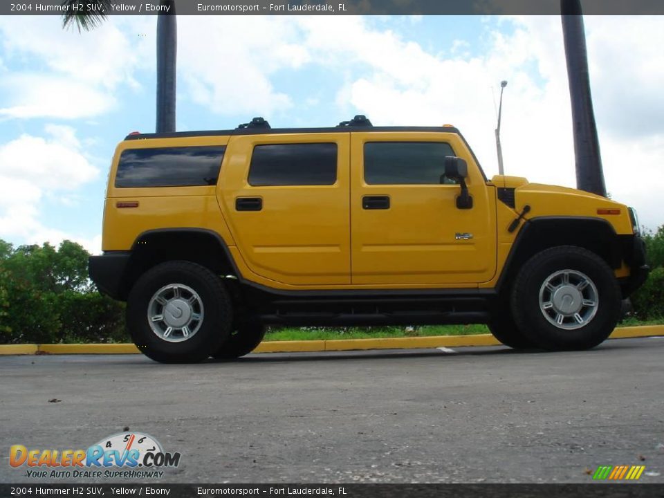 2004 Hummer H2 SUV Yellow / Ebony Photo #29