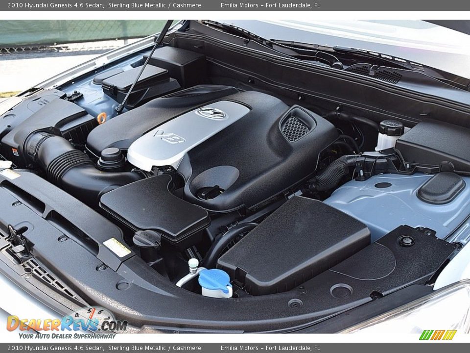 2010 Hyundai Genesis 4.6 Sedan Sterling Blue Metallic / Cashmere Photo #44