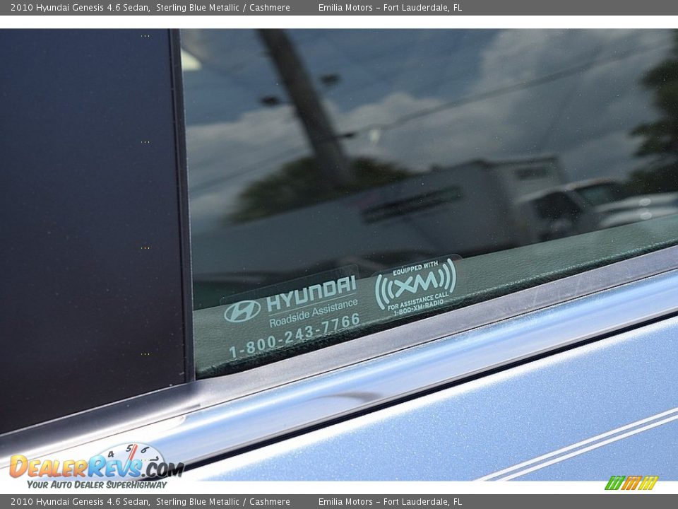 2010 Hyundai Genesis 4.6 Sedan Sterling Blue Metallic / Cashmere Photo #49
