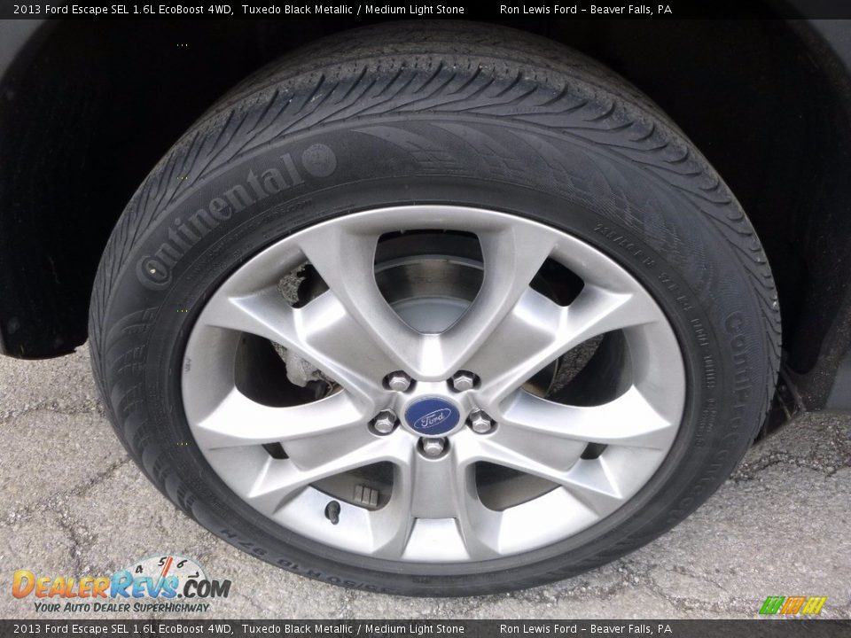 2013 Ford Escape SEL 1.6L EcoBoost 4WD Tuxedo Black Metallic / Medium Light Stone Photo #9