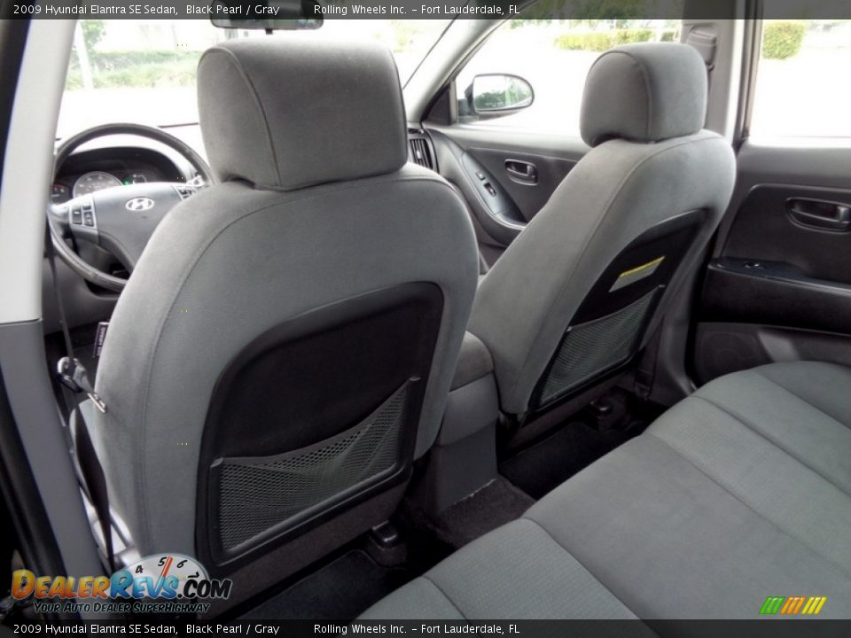 2009 Hyundai Elantra SE Sedan Black Pearl / Gray Photo #15