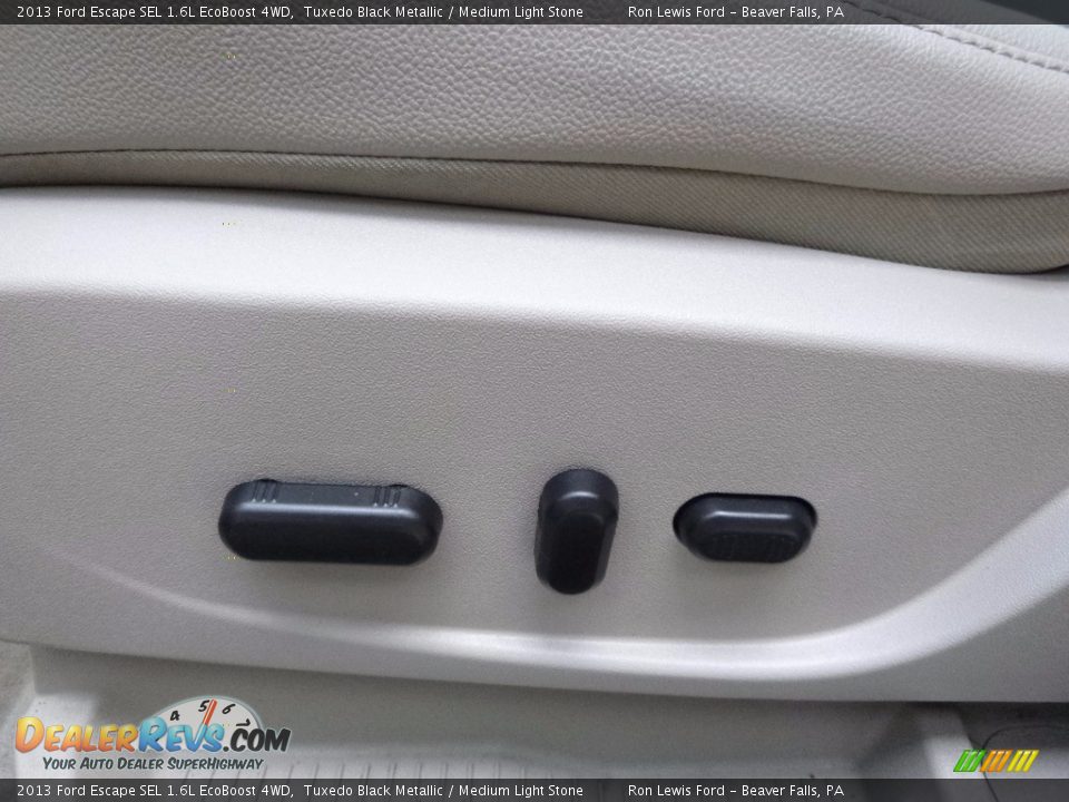 2013 Ford Escape SEL 1.6L EcoBoost 4WD Tuxedo Black Metallic / Medium Light Stone Photo #16