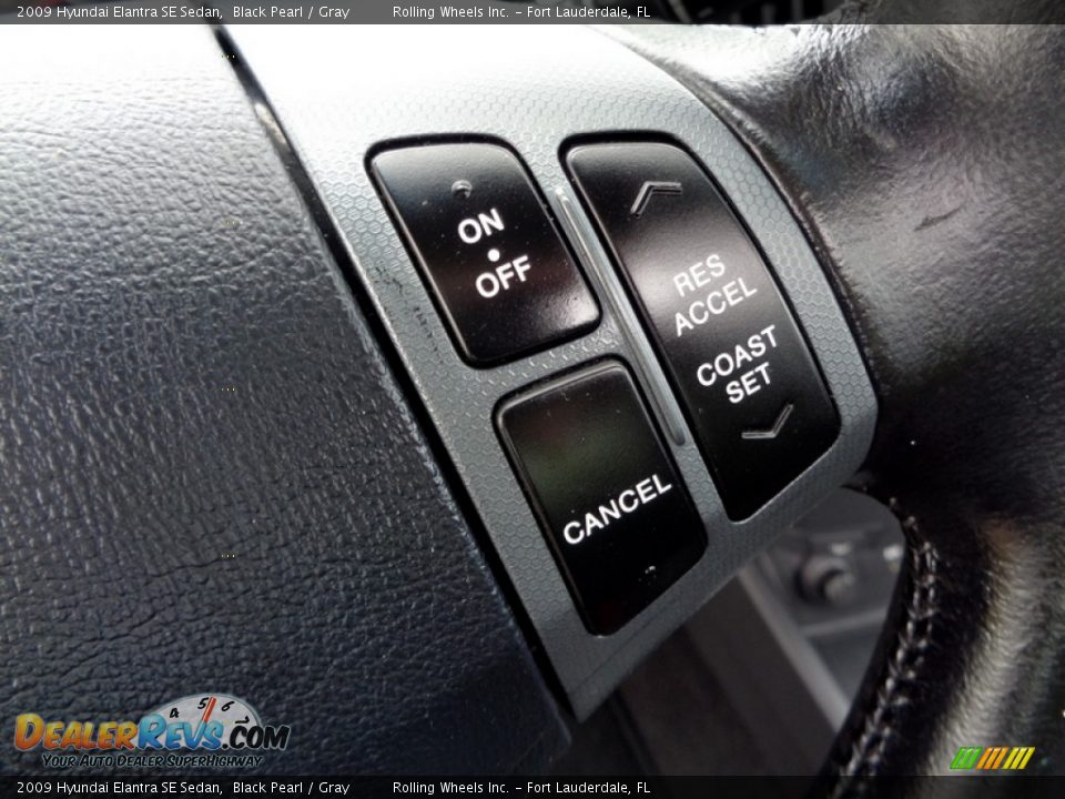 2009 Hyundai Elantra SE Sedan Black Pearl / Gray Photo #30