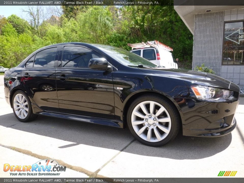 2011 Mitsubishi Lancer RALLIART AWD Tarmac Black Pearl / Black Photo #1