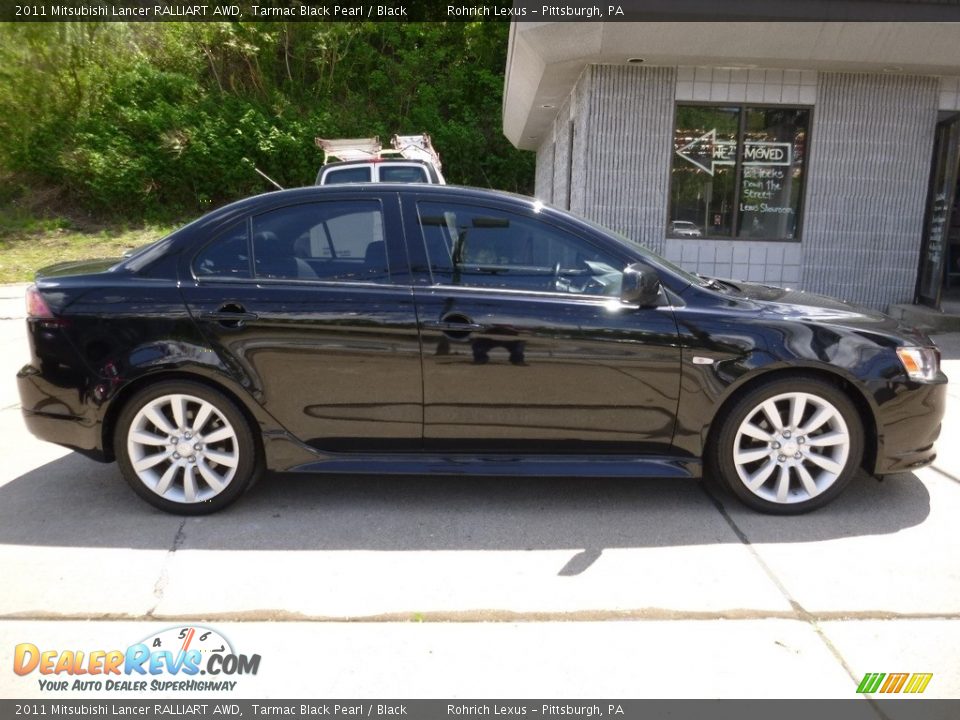 2011 Mitsubishi Lancer RALLIART AWD Tarmac Black Pearl / Black Photo #2