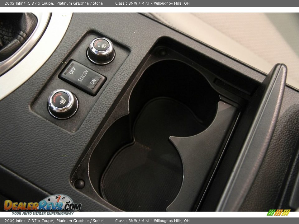 2009 Infiniti G 37 x Coupe Platinum Graphite / Stone Photo #15