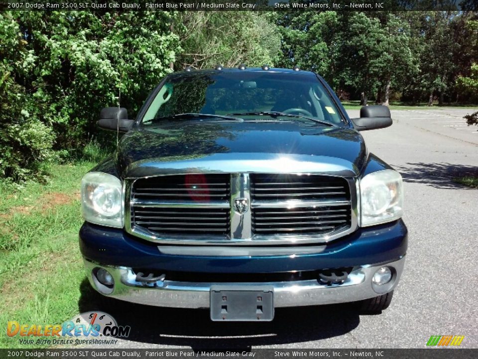 2007 Dodge Ram 3500 SLT Quad Cab Dually Patriot Blue Pearl / Medium Slate Gray Photo #6