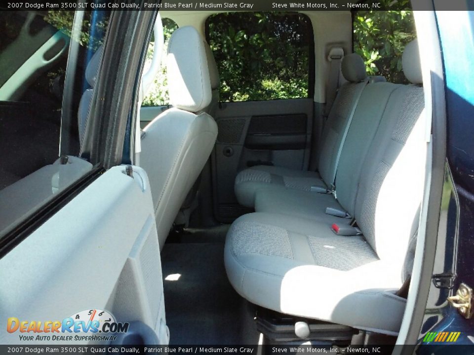 2007 Dodge Ram 3500 SLT Quad Cab Dually Patriot Blue Pearl / Medium Slate Gray Photo #9