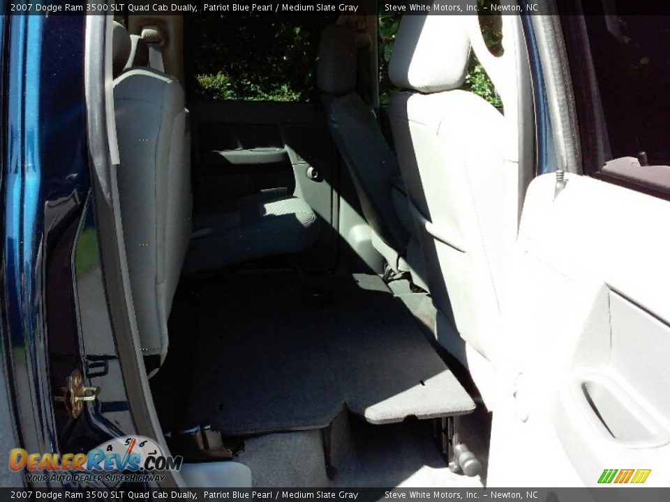 2007 Dodge Ram 3500 SLT Quad Cab Dually Patriot Blue Pearl / Medium Slate Gray Photo #11