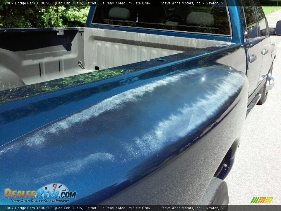 2007 Dodge Ram 3500 SLT Quad Cab Dually Patriot Blue Pearl / Medium Slate Gray Photo #25