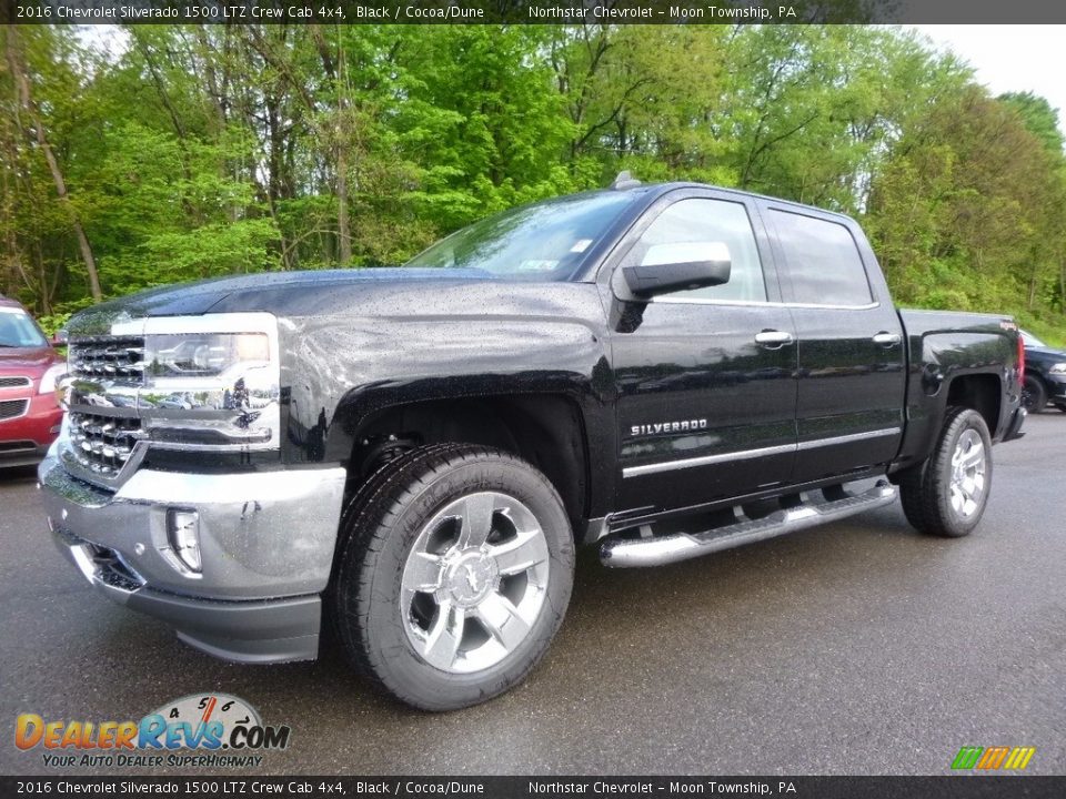 2016 Chevrolet Silverado 1500 LTZ Crew Cab 4x4 Black / Cocoa/Dune Photo #1