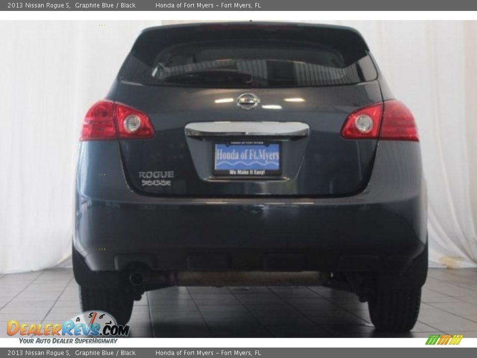 2013 Nissan Rogue S Graphite Blue / Black Photo #6