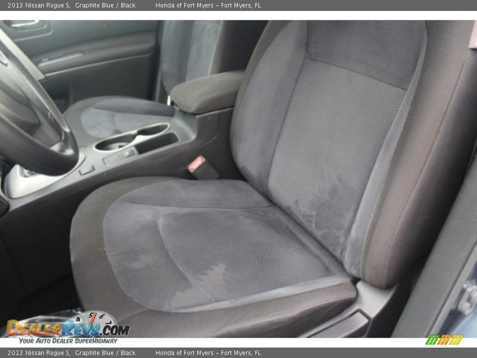2013 Nissan Rogue S Graphite Blue / Black Photo #9
