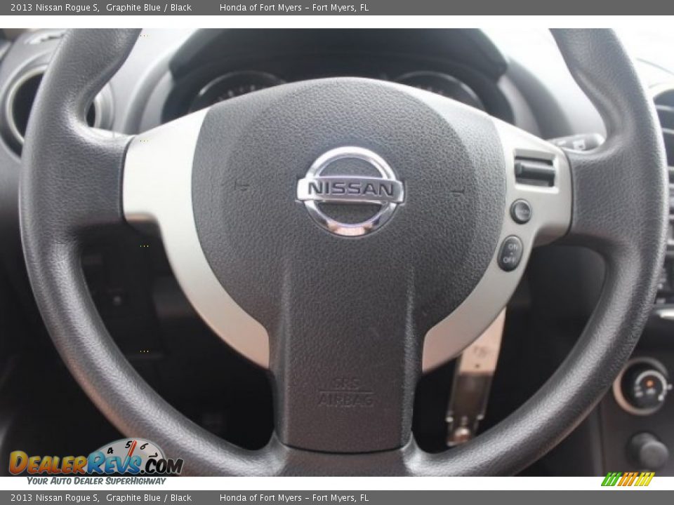 2013 Nissan Rogue S Graphite Blue / Black Photo #11