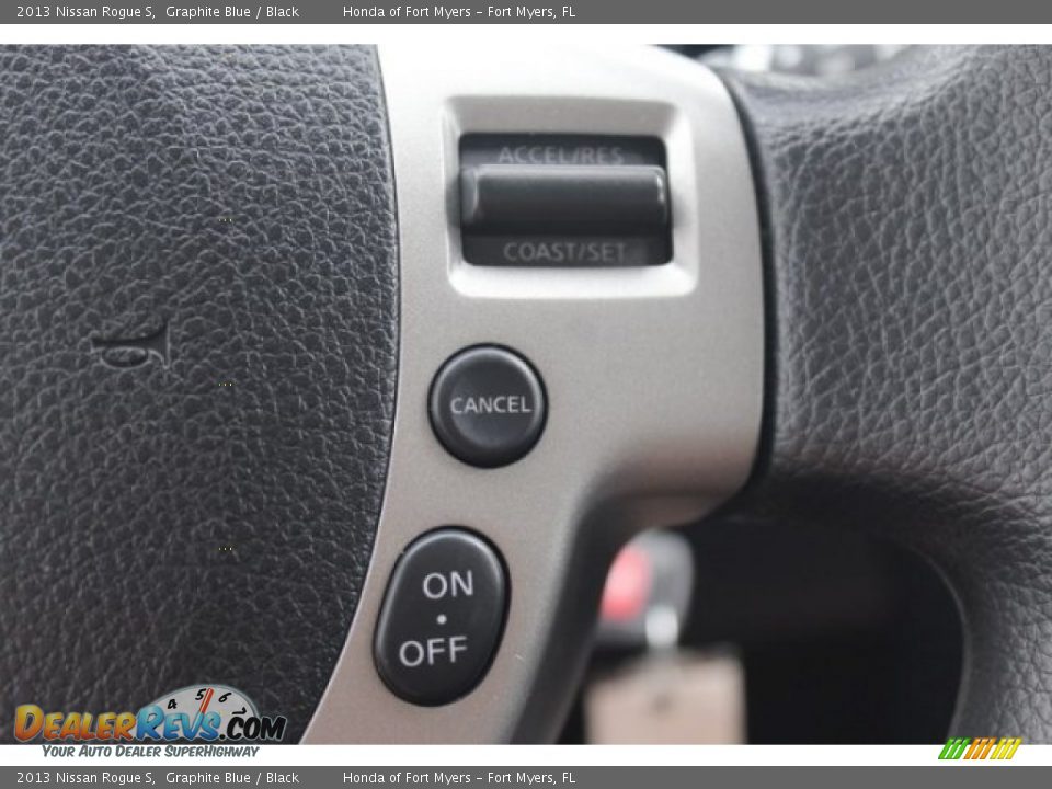 2013 Nissan Rogue S Graphite Blue / Black Photo #12