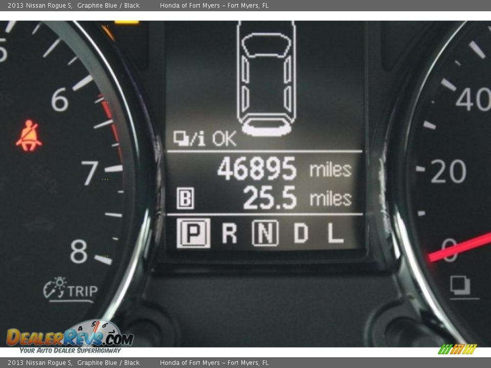 2013 Nissan Rogue S Graphite Blue / Black Photo #13