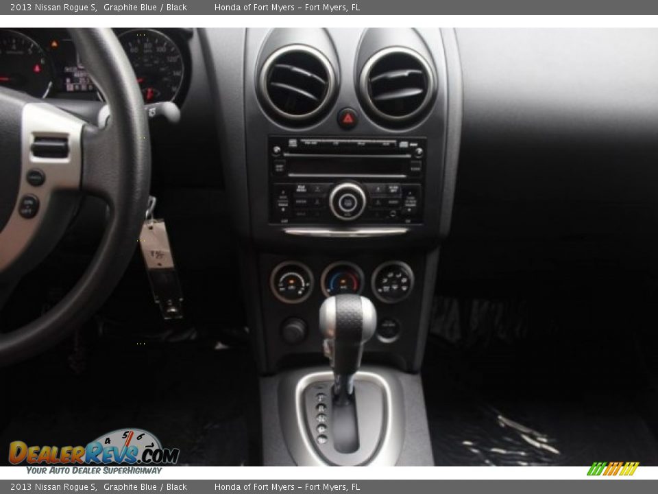 2013 Nissan Rogue S Graphite Blue / Black Photo #14