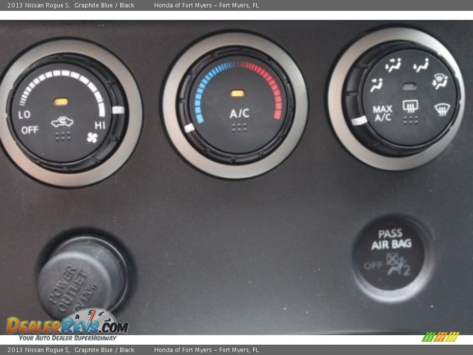 2013 Nissan Rogue S Graphite Blue / Black Photo #16