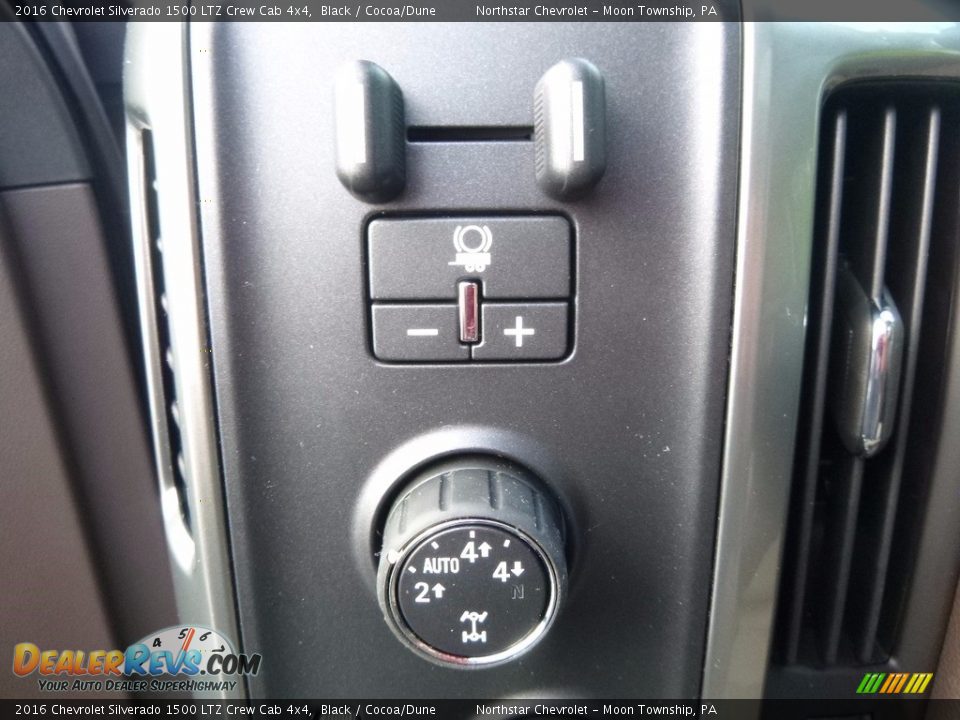 2016 Chevrolet Silverado 1500 LTZ Crew Cab 4x4 Black / Cocoa/Dune Photo #15