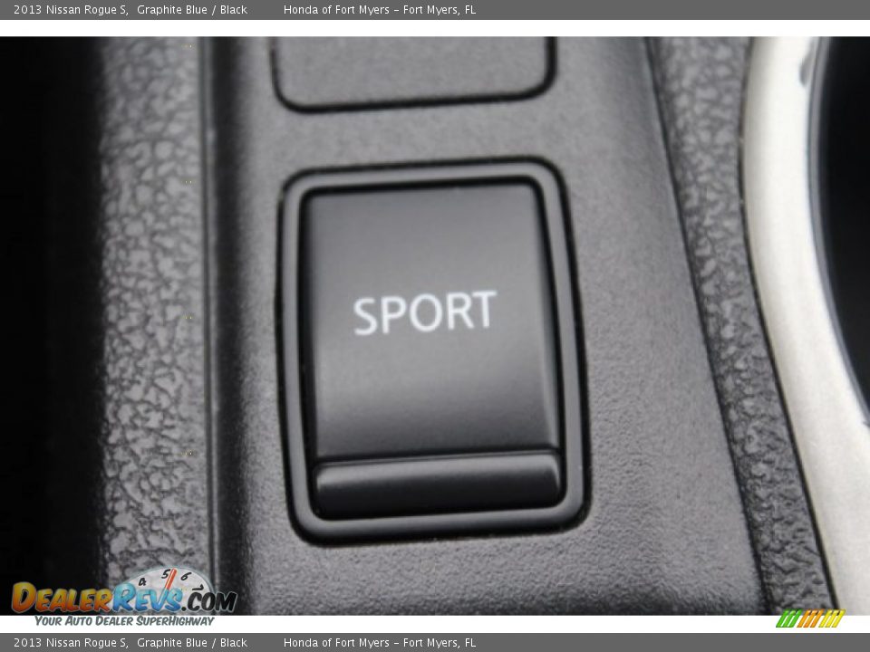 2013 Nissan Rogue S Graphite Blue / Black Photo #19