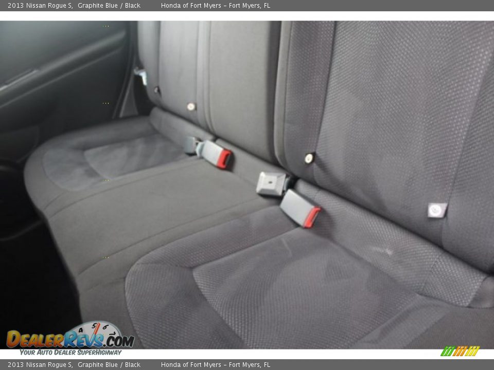 2013 Nissan Rogue S Graphite Blue / Black Photo #21