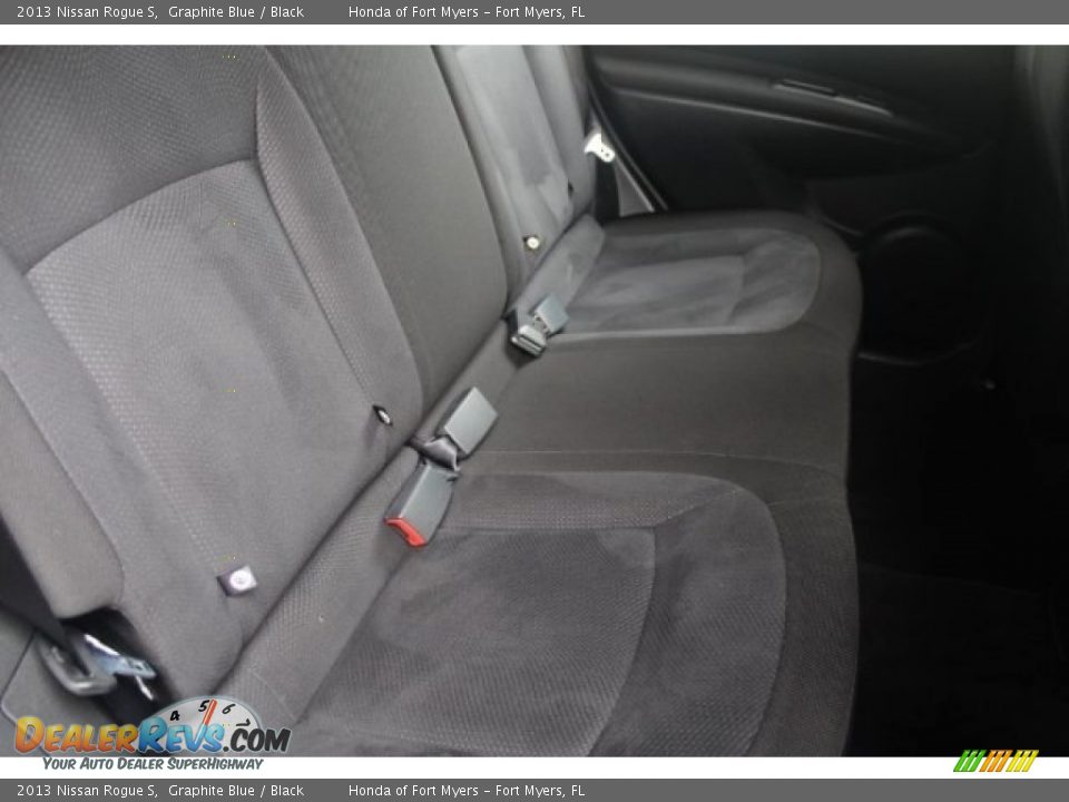 2013 Nissan Rogue S Graphite Blue / Black Photo #24