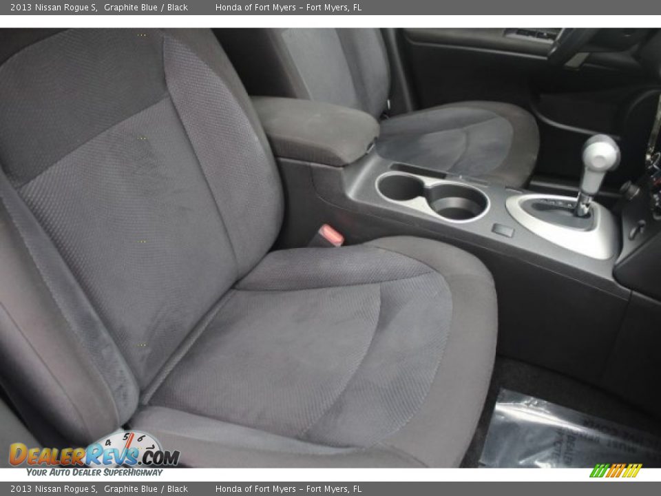 2013 Nissan Rogue S Graphite Blue / Black Photo #26