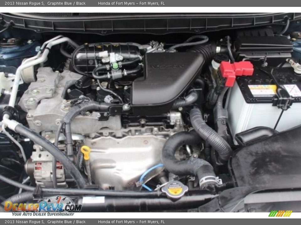 2013 Nissan Rogue S Graphite Blue / Black Photo #28