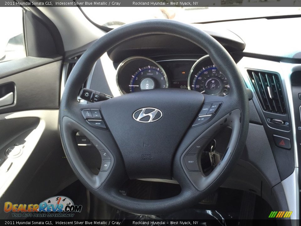 2011 Hyundai Sonata GLS Iridescent Silver Blue Metallic / Gray Photo #16