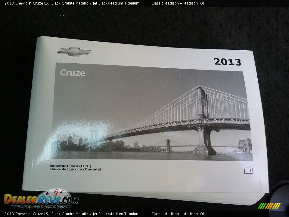 2013 Chevrolet Cruze LS Black Granite Metallic / Jet Black/Medium Titanium Photo #14