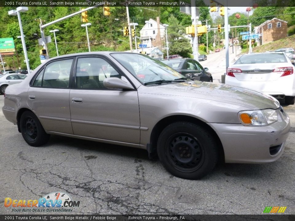 2001 Toyota Corolla LE Sandrift Beige Metallic / Pebble Beige Photo #1
