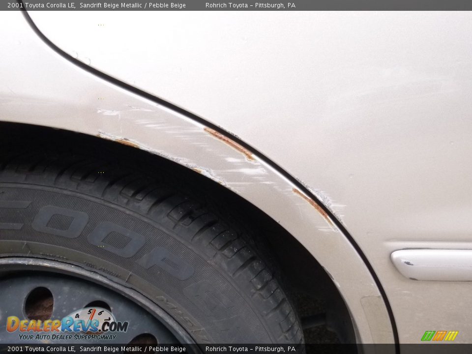 2001 Toyota Corolla LE Sandrift Beige Metallic / Pebble Beige Photo #4