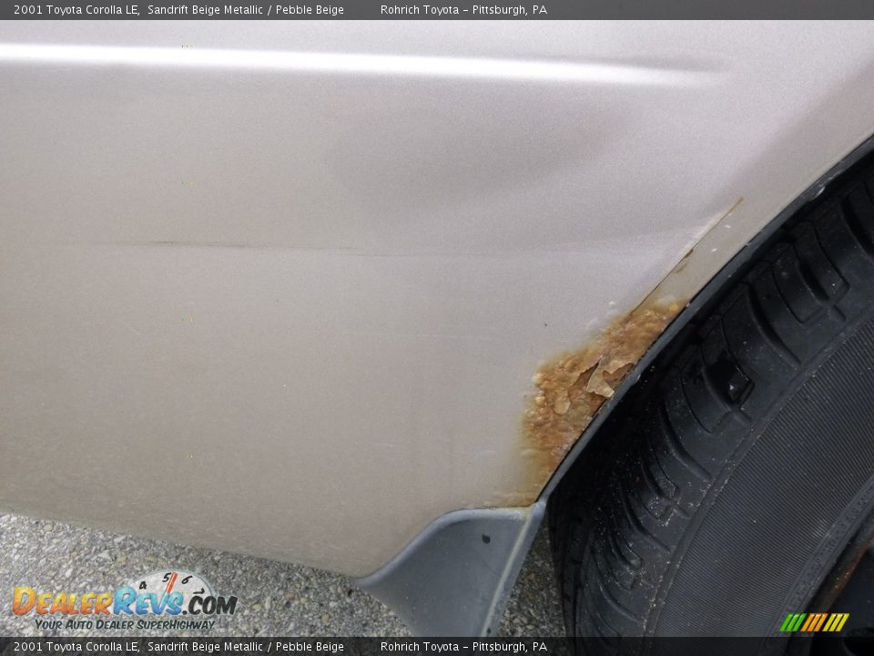 2001 Toyota Corolla LE Sandrift Beige Metallic / Pebble Beige Photo #5
