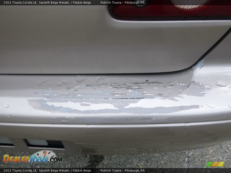 2001 Toyota Corolla LE Sandrift Beige Metallic / Pebble Beige Photo #8