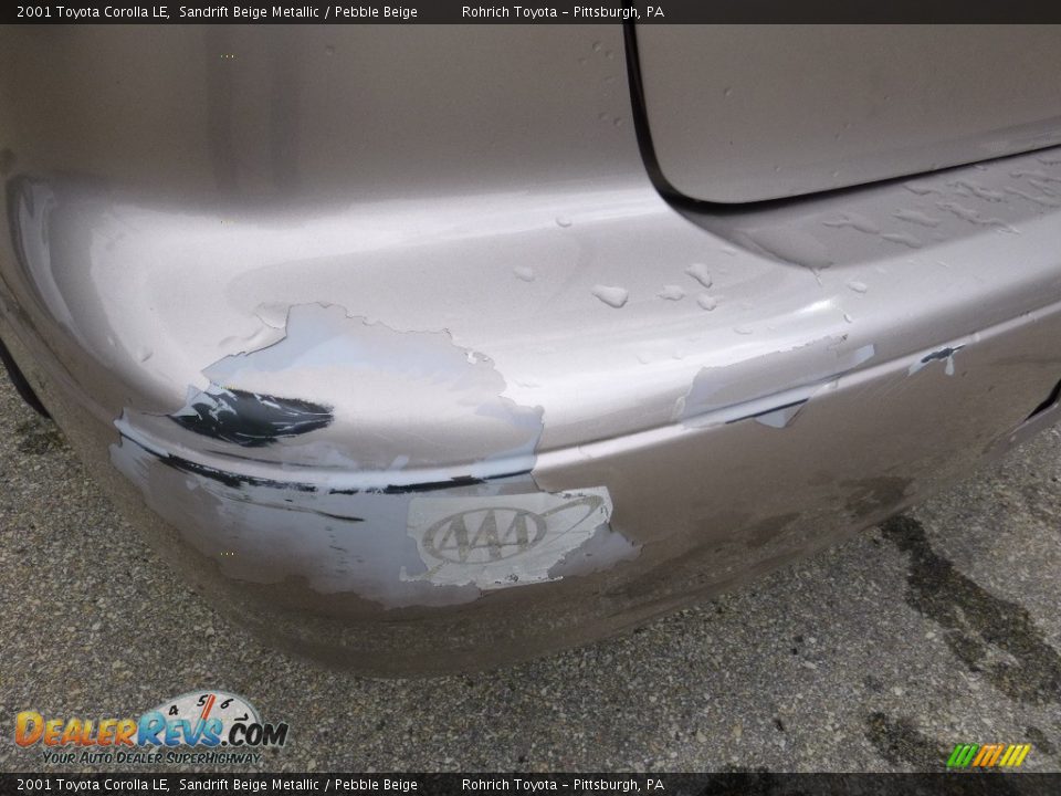 2001 Toyota Corolla LE Sandrift Beige Metallic / Pebble Beige Photo #9