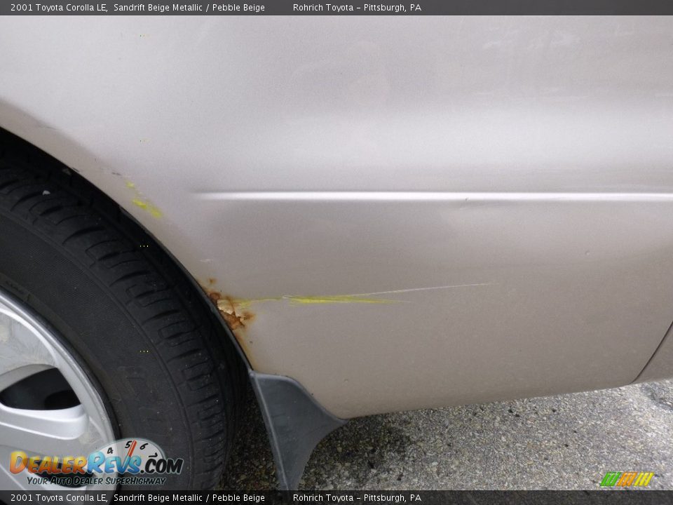 2001 Toyota Corolla LE Sandrift Beige Metallic / Pebble Beige Photo #11