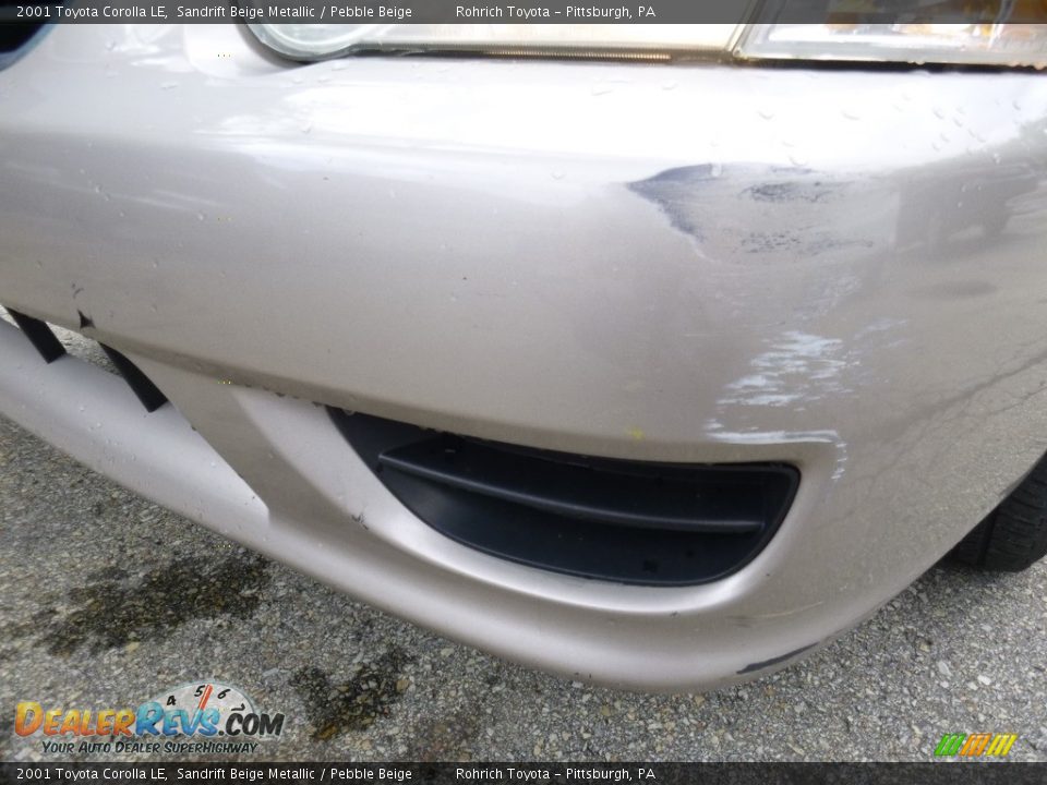 2001 Toyota Corolla LE Sandrift Beige Metallic / Pebble Beige Photo #14
